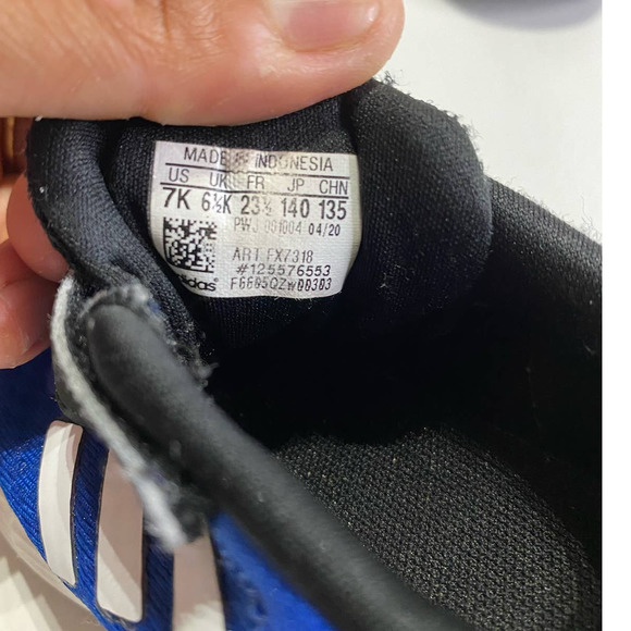 Adidas Running Shoes Lightmotion Art FX7318 Size 7K Blue - Picture 4 of 5